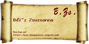 Búz Zsuzsanna névjegykártya