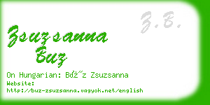 zsuzsanna buz business card